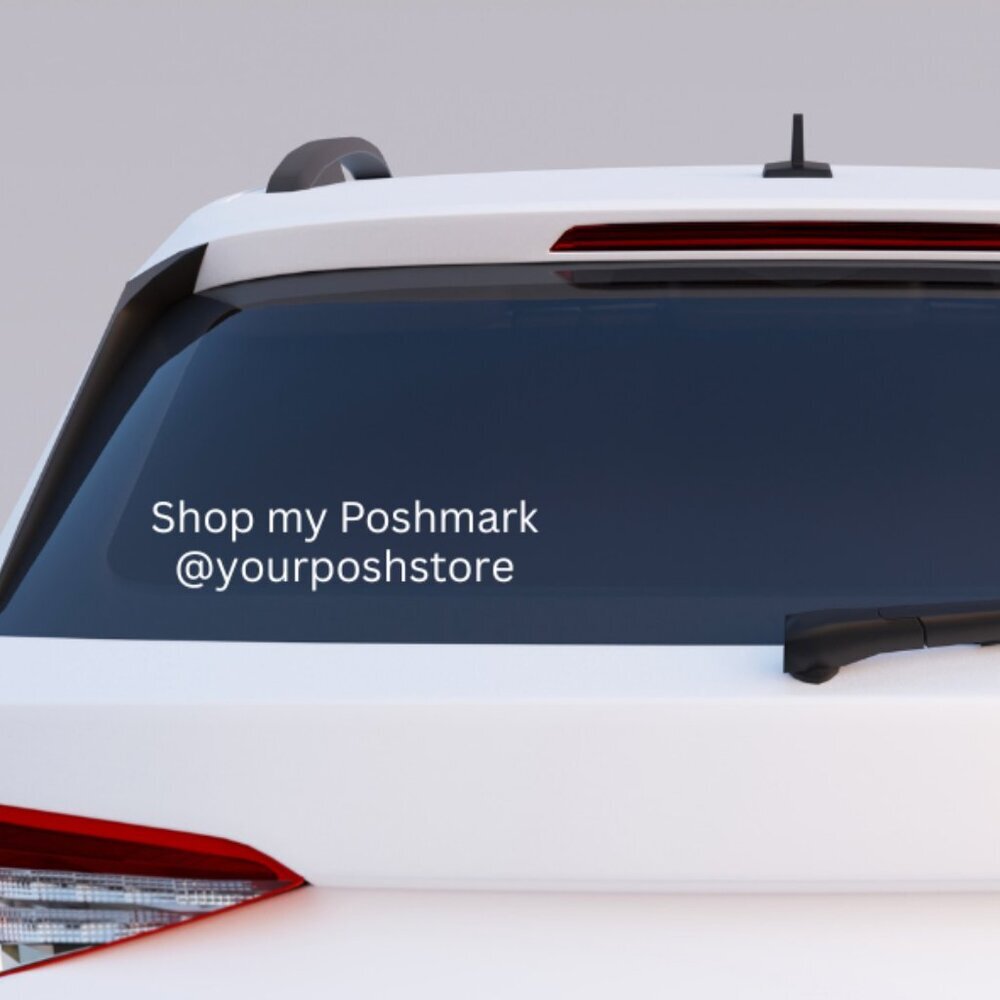 CUSTOM HANDMADE SHOP MY POSHMARK SHOP OWNER DECAL